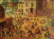 Pieter Bruegel barnens lekar. Spain oil painting artist